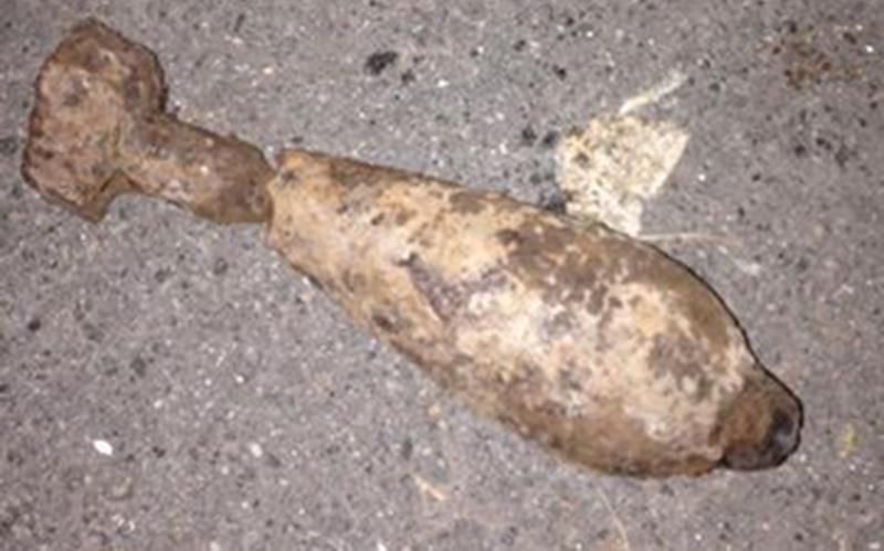 Посреди Киева нашли взрывоопасную мину Посреди Киева нашли взрывоопасную мину