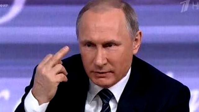 Путин обратился к нецензурщине, комментируя возможное смягчение "контрсанкций" Путин обратился к нецензурщине, комментируя возможное смягчение "контрсанкций"