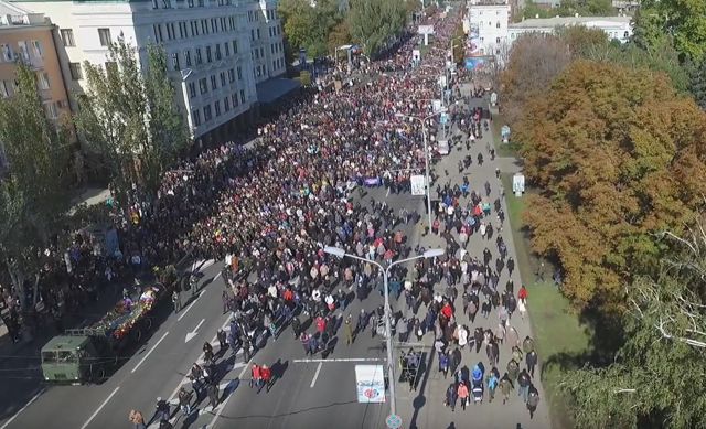 Похорон "Мотороли" показали з висоти пташиного польоту