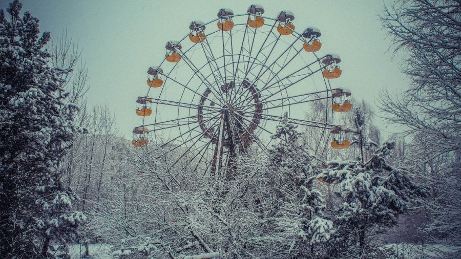 Фотофакт: У Чорнобилі випав сніг 