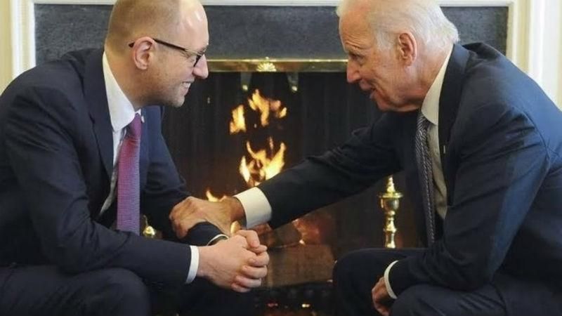 Яценюк після зустрічі  з Байденом: санкції мають діяти, доки Росія не покине Україну