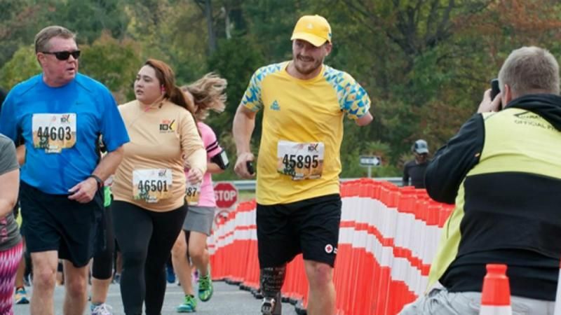 Бойцы АТО преодолели 10-километровый марафон в США