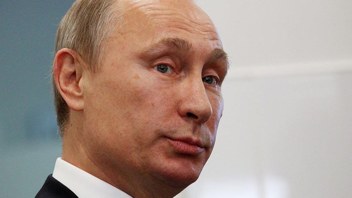 Путін та його "собака" Кисельов: карикатурист висміяв заяву глави Кремля Путін та його "собака" Кисельов: карикатурист висміяв заяву глави Кремля