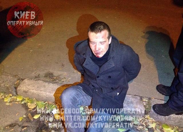 Девушки отметелили вора в Киеве и отдали его полиции