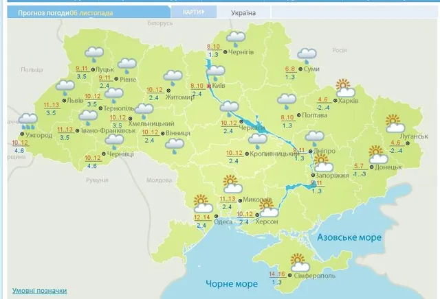 Погода, Україна, тепло