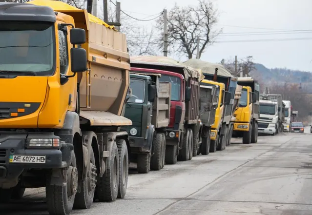 Вантажівки, протест, Дніпро