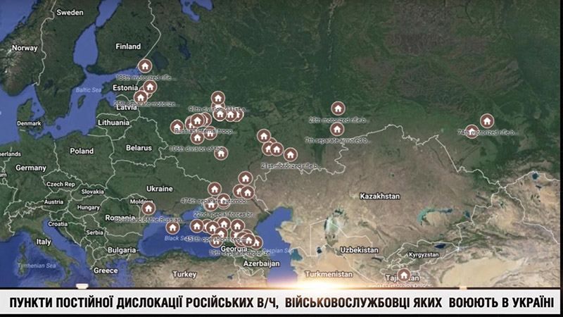 Волонтери знайшли на Донбасі військових із 75 російських частин