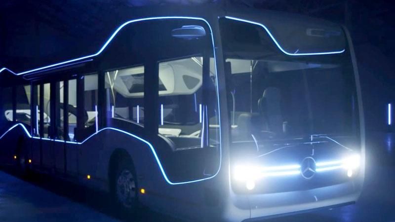 Инновационный автобус с системой автономного управления для удобства передвижения Инновационный автобус с системой автономного управления для удобства передвижения