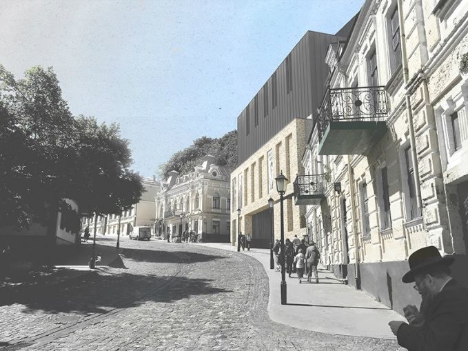 Эксцентричный театр на Подоле показали с высоты птичьего полета Эксцентричный театр на Подоле показали с высоты птичьего полета