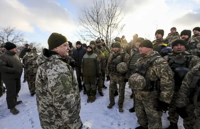 Порошенко, передова, Горлівка