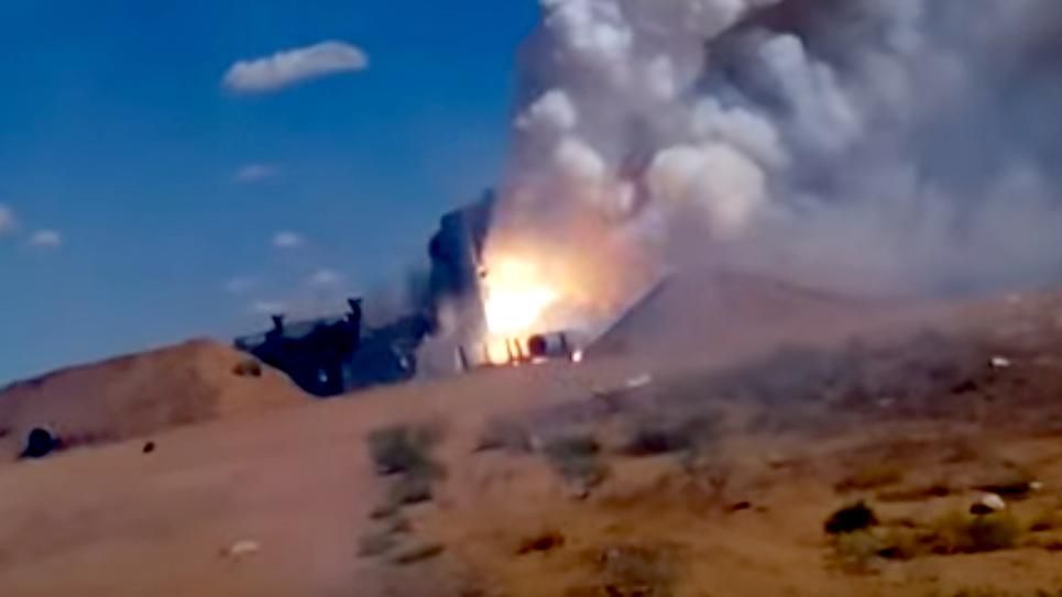 Опубліковано відео невдалого запуску зенітної ракети у Росії