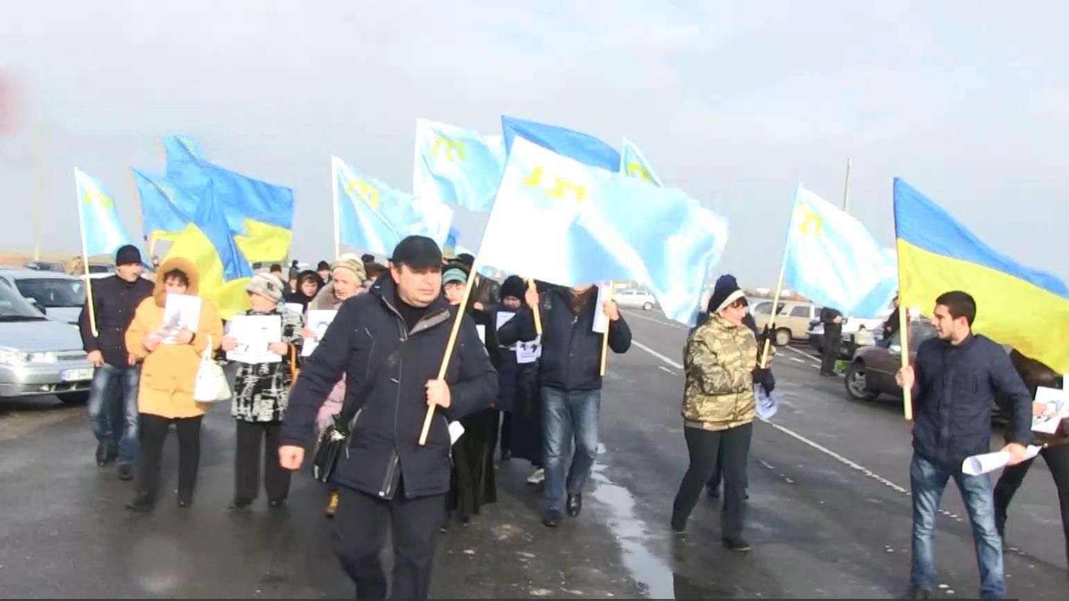 На кордоні з Кримом відбулася акція непокори з режимом окупанта