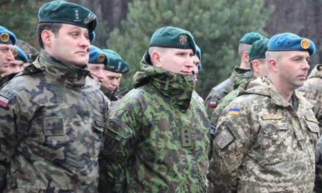Батальон ВДВ тренируется вместе с литовско-польско-украинской бригадой в Польше
