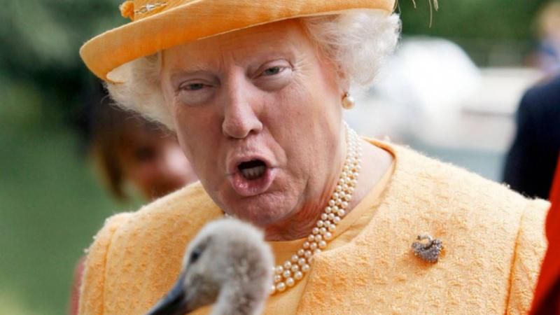 Якби Трамп став королевою: мережу веселить серія дотепних і реалістичних фотожаб