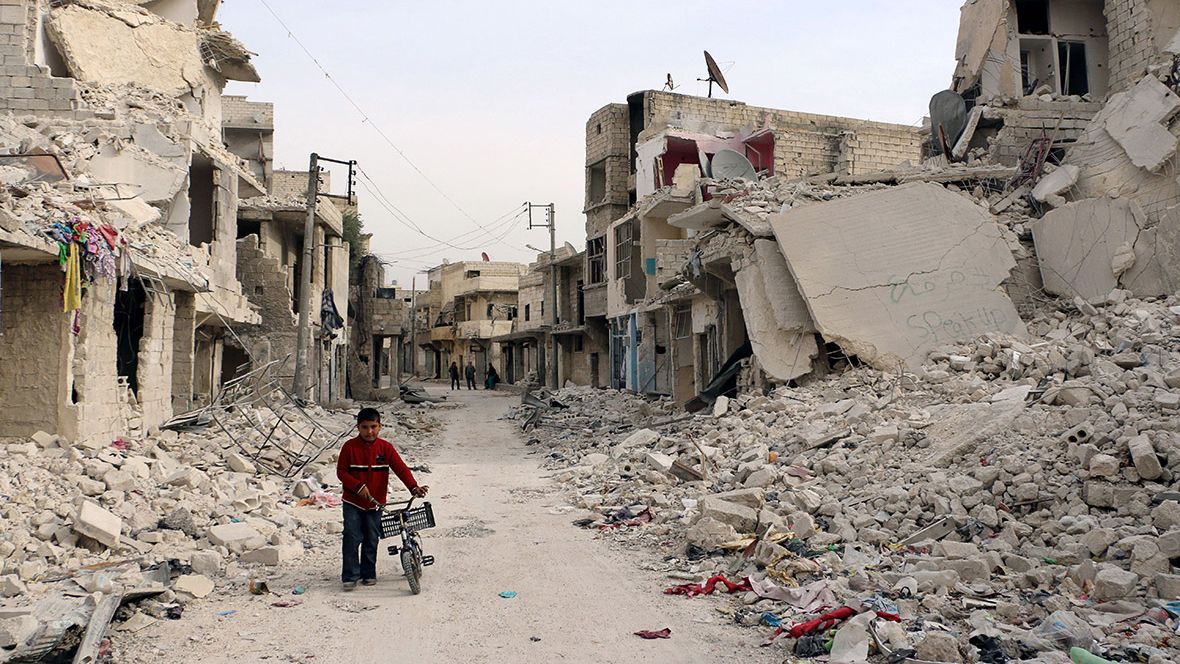 Як виглядає зруйноване місто-мільйонник у Сирії: опубліковано страхітливе відео