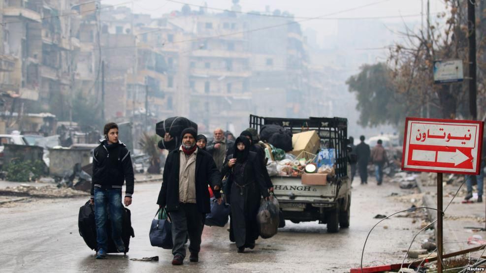 Почалася евакуація цивільних жителів в Алеппо, вже є жертви