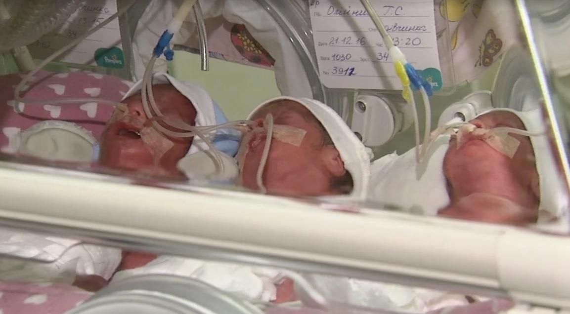 Впервые за год в Киеве родилась уникальная тройня Впервые за год в Киеве родилась уникальная тройня
