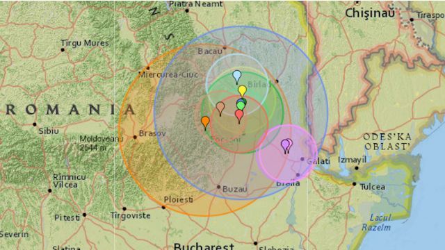 Землетрясение в Румынии: очевидцы публикуют видео