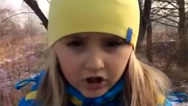 Маленька українка записала грізне звернення до бойовиків
