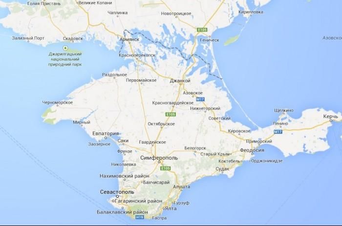 Google Maps маніпулює картою Криму