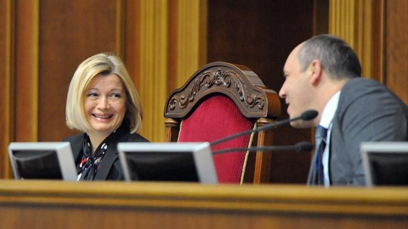 Геращенко показала, как можно тайно выйти из кабинета вице-спикера Рады
