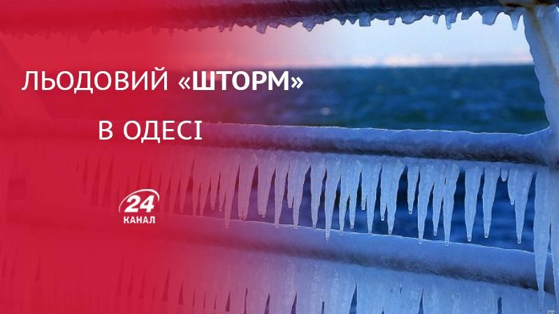 Одесское побережье полностью сковало льдом: захватывающие фото Одесское побережье полностью сковало льдом: захватывающие фото