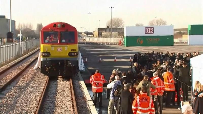 Вперше в історії до Лондона прибув прямий вантажний поїзд із Китаю
