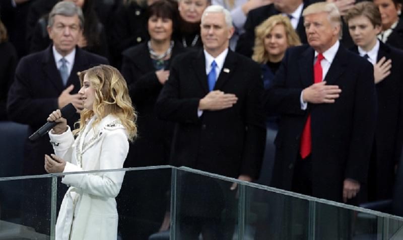 Співачка з українським корінням заспівала гімн на інавгурації Трампа Співачка з українським корінням заспівала гімн на інавгурації Трампа