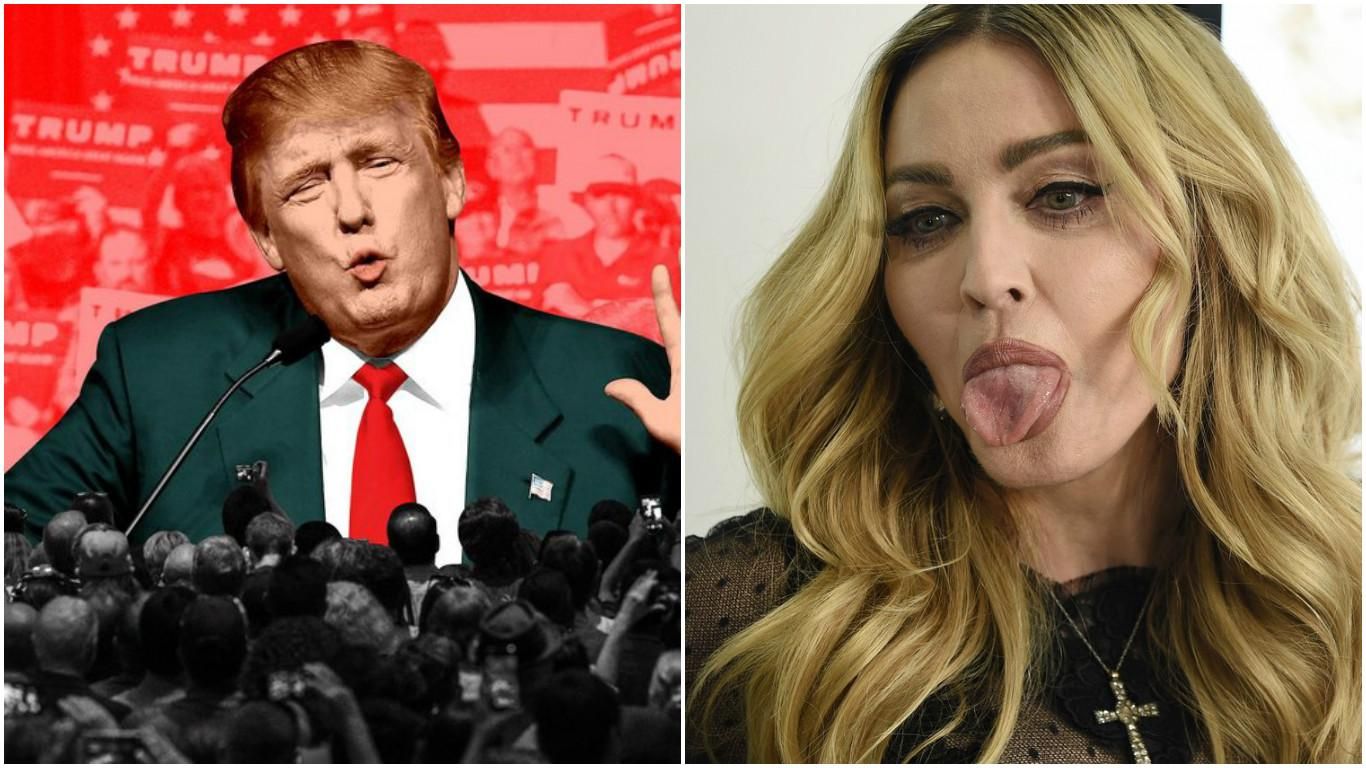 Мадонна привселюдно облаяла Трампа в прямому ефірі: з'явилось відео Мадонна привселюдно облаяла Трампа в прямому ефірі: з'явилось відео