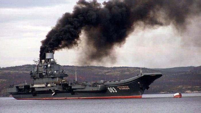 В России громко отреагировали на издевательства британцев над "Адмиралом Кузнецовым"