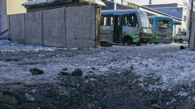 Донецьк, обстріли, автобуси