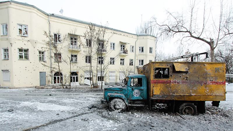 Обстрел в районе Донецка транслируется онлайн