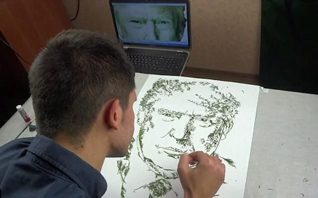 Зображення Трампа з кропу створив український митець