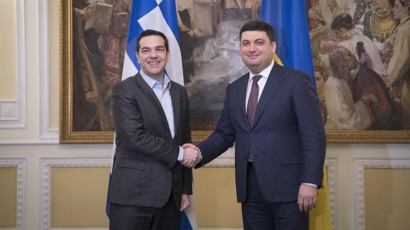 Греція хоче співпрацювати з окремими регіонами України, – Гройсман поговорив з Ципрасом