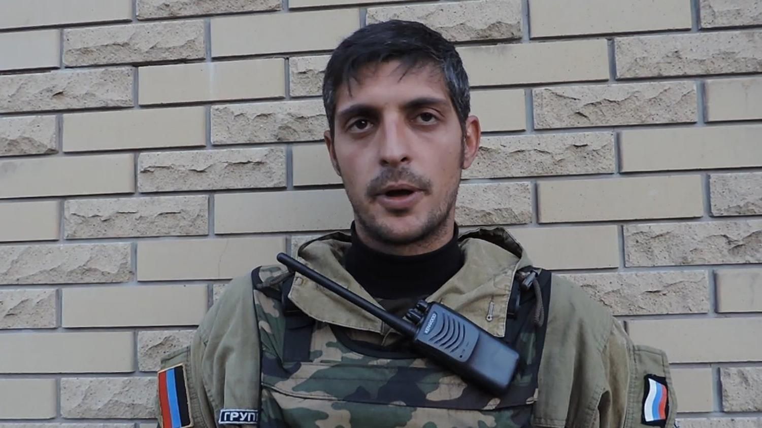 Один из боевиков "Гиви" признался российским СМИ в причастности к убийству