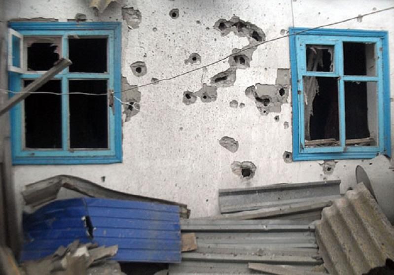 Опубликовали фото результатов вечерних обстрелов боевиков Опубликовали фото результатов вечерних обстрелов боевиков