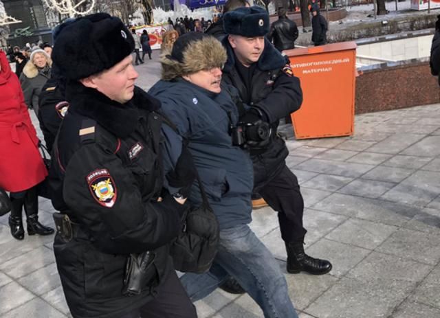 Террорист с Донбасса устроил драку на месте убийства Немцова