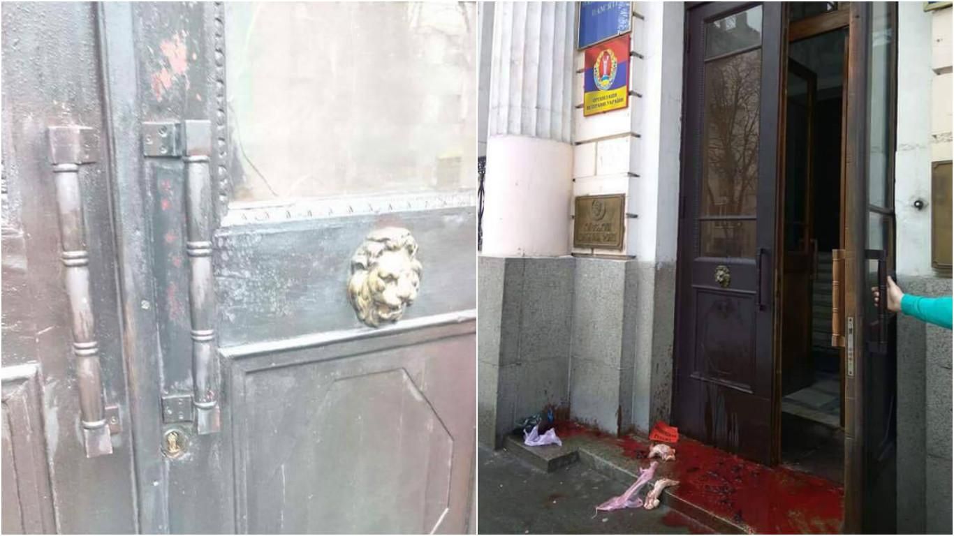 Невідомі підпалили двері інституту національної пам'яті: опубліковані фото