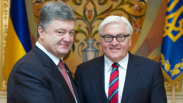 Порошенко розповів, про що поговорив з новообраним президентом Німеччини Порошенко розповів, про що поговорив з новообраним президентом Німеччини