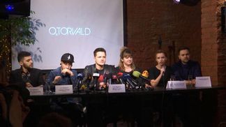 O.Torvald впервые после победы встретились с прессой