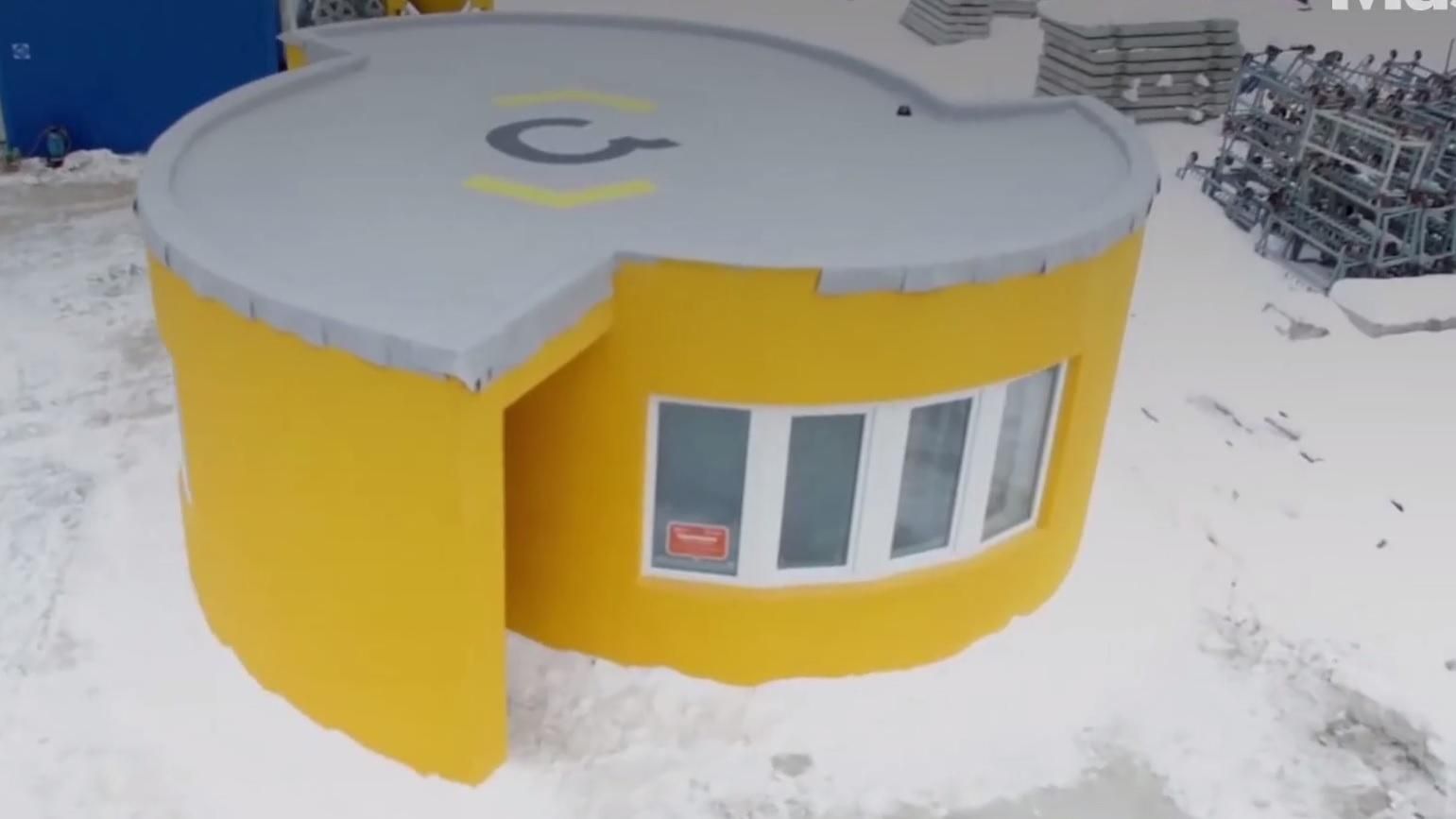 Мобильный 3D-принтер построил жилье за сутки: впечатляющее видео Мобильный 3D-принтер построил жилье за сутки: впечатляющее видео