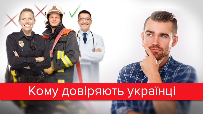 Пожарные, врачи или полиция: кому доверяют украинцы (Инфографика)