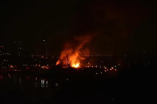 Пожар, Киев, Левый берег