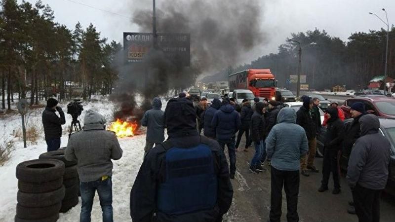 По Западной Украине прокатилась волна протестов из-за разгона блокады