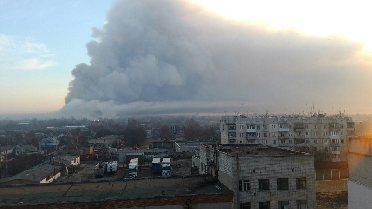 Взрыв на складах возле Балаклеи: есть раненые