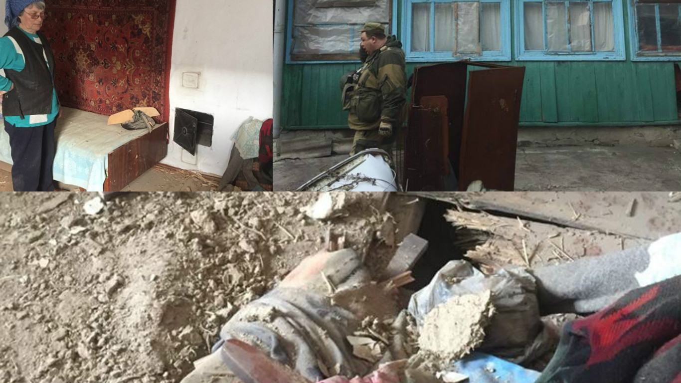 В Авдеевке боевики из миномета разбили дом: фото В Авдеевке боевики из миномета разбили дом: фото