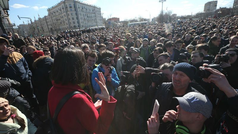 Масштабная акция протеста в Москве (видео)