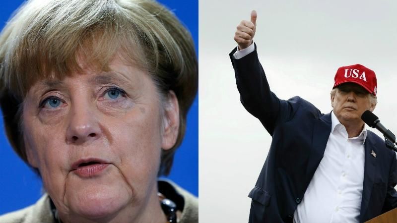 Трамп вручил Меркель счет на 375 миллиардов долларов Трамп вручил Меркель счет на 375 миллиардов долларов