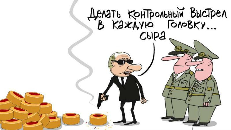 В оккупированном Крыму показательно сожгли украинские и европейские продукты