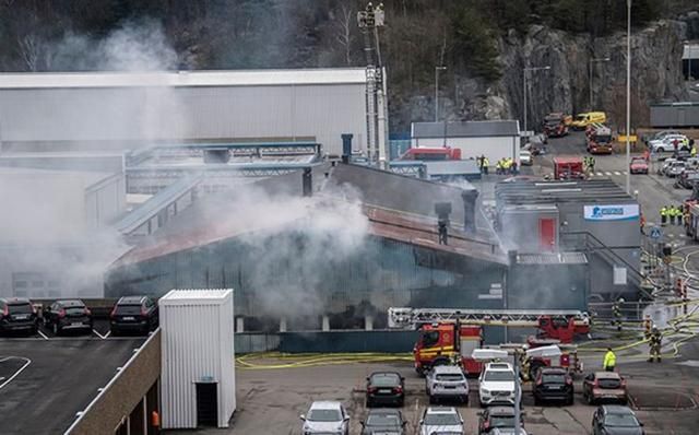 Пожар вспыхнул на заводе Volvo в Швеции